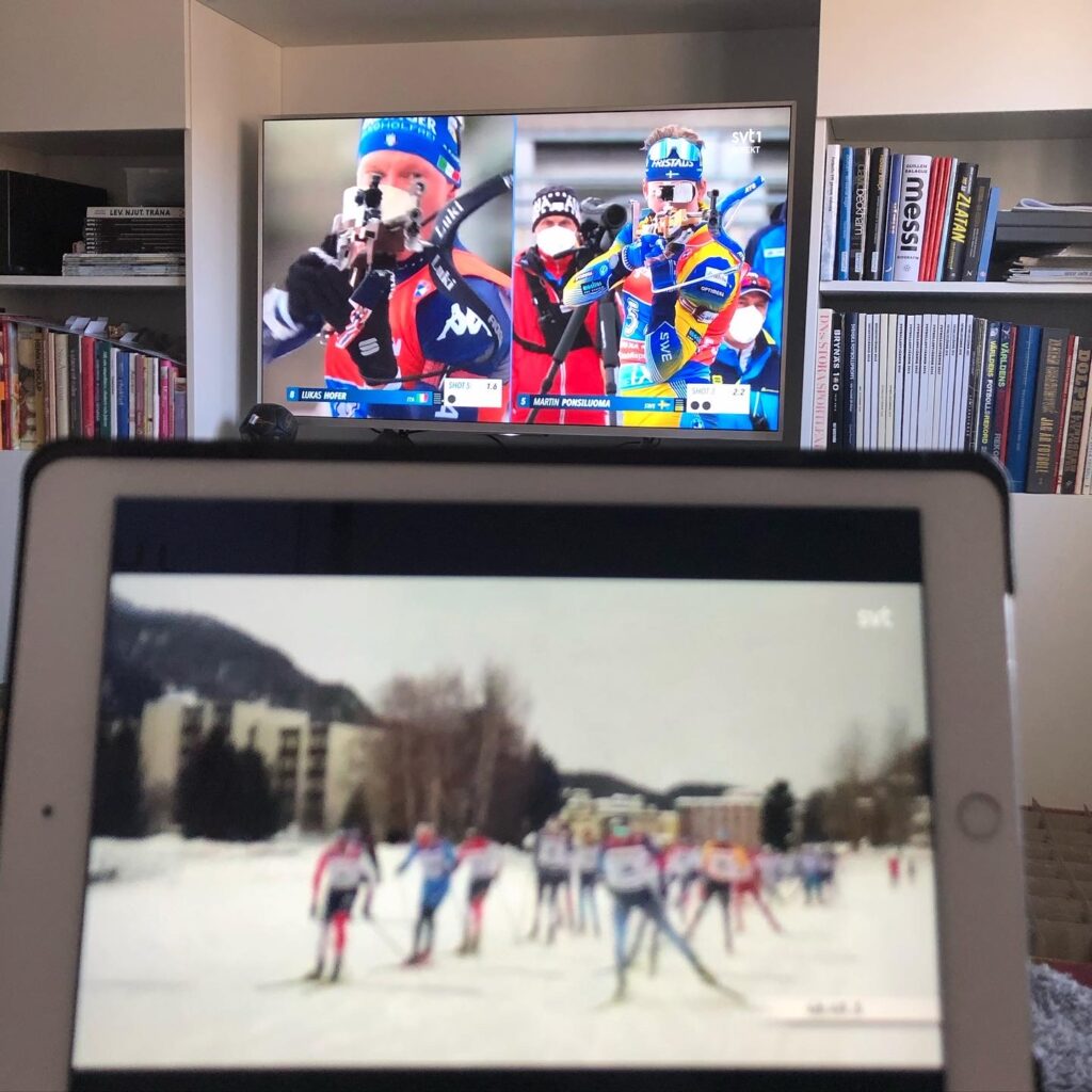 Fantastisk svensk skiddag och söndagsmil