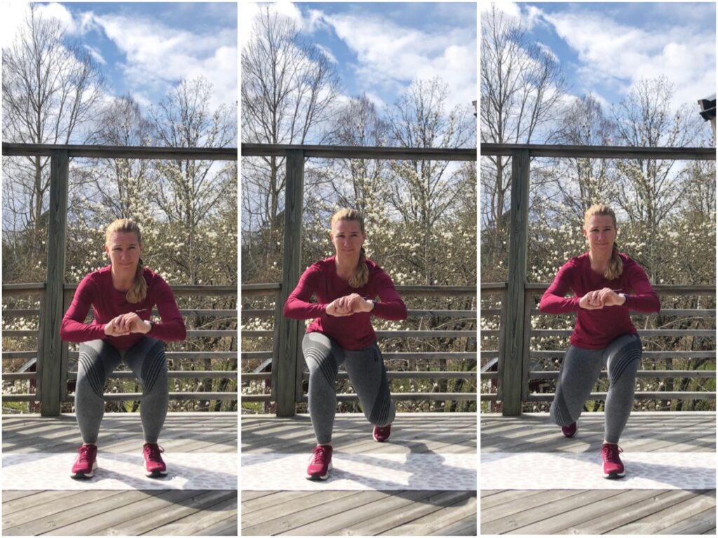 Squat med bakåtsteg