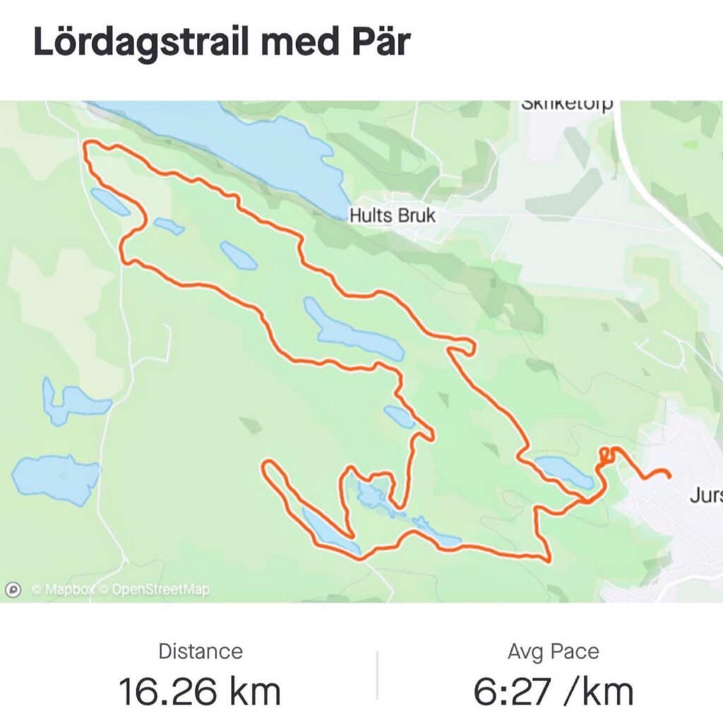 Lördagsmilen blev 16 km