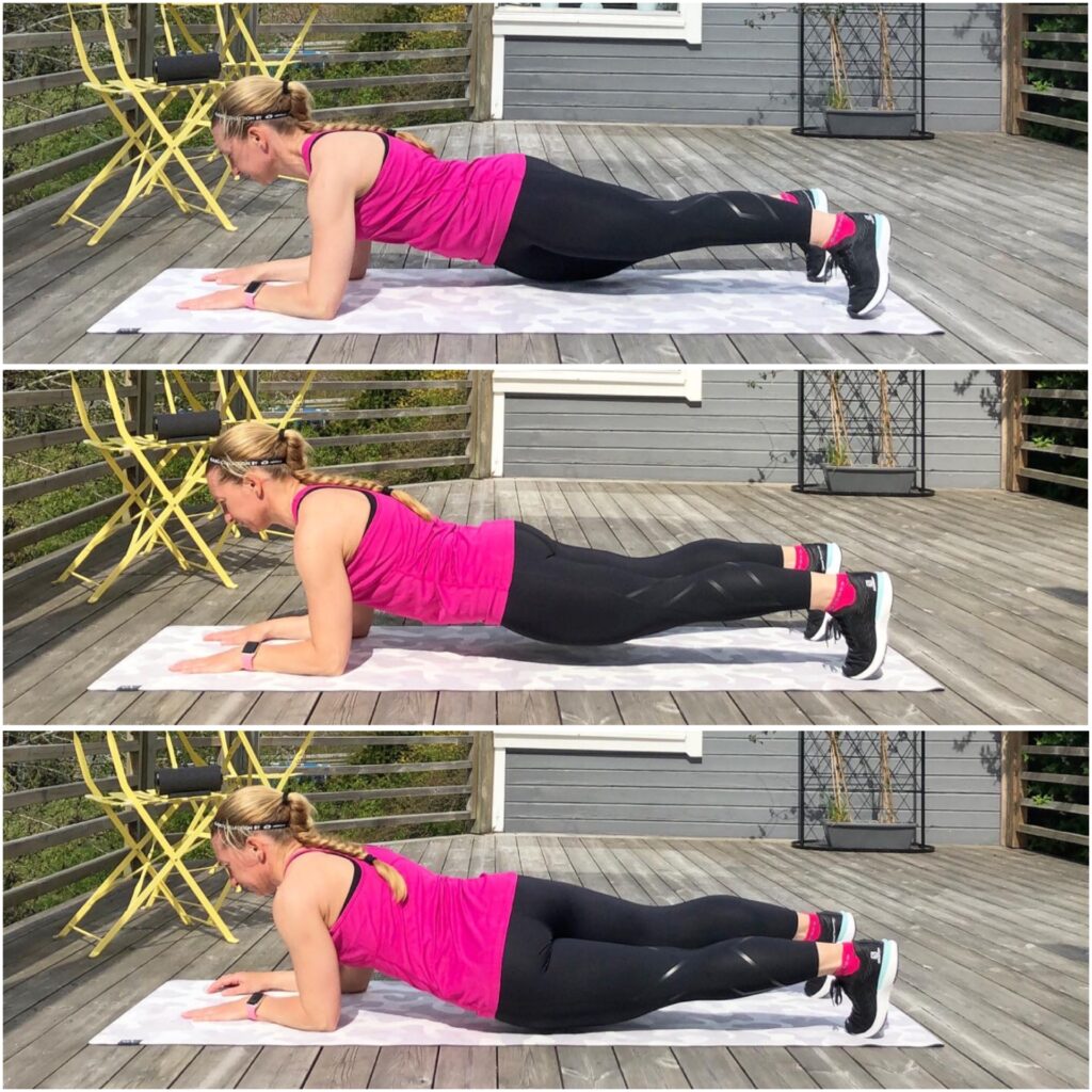 Planka med höft i marken