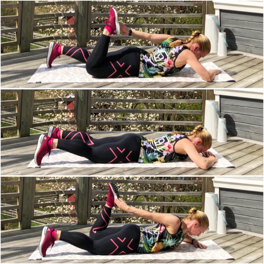 Diagonalt bakom ryggen