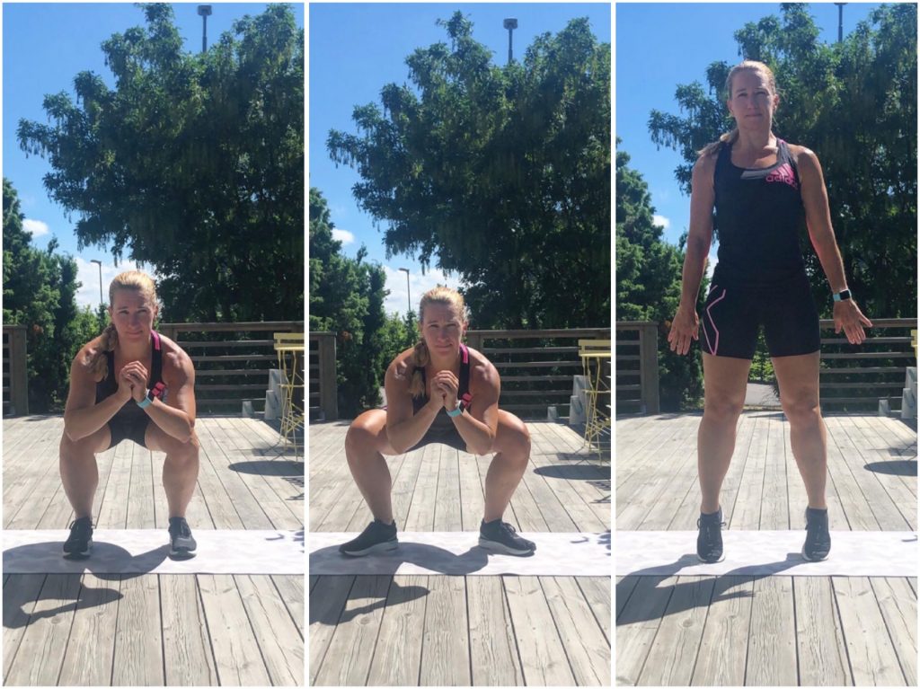 Squat med fotvinkling