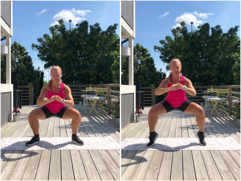 Sumosquats med hällyft