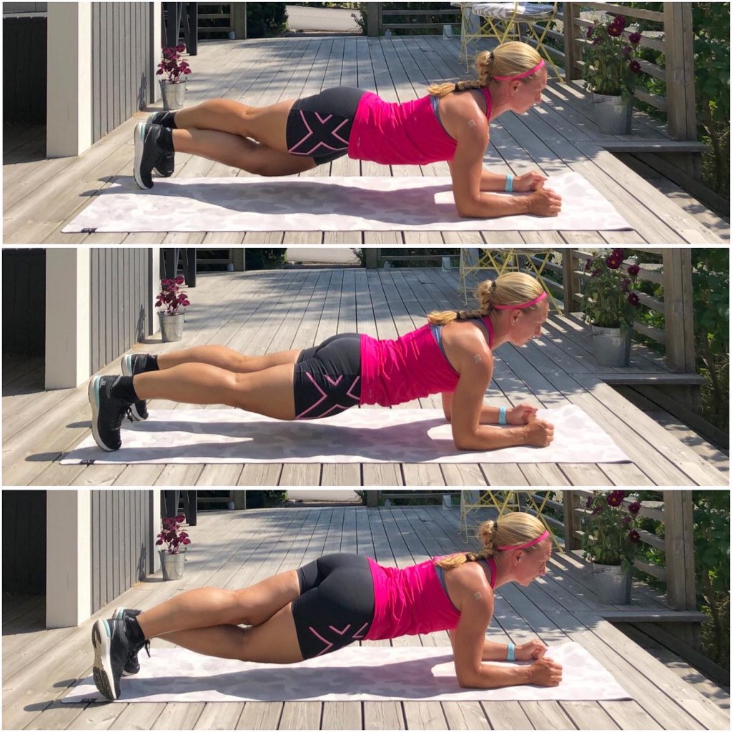 Planka med benförflyttning