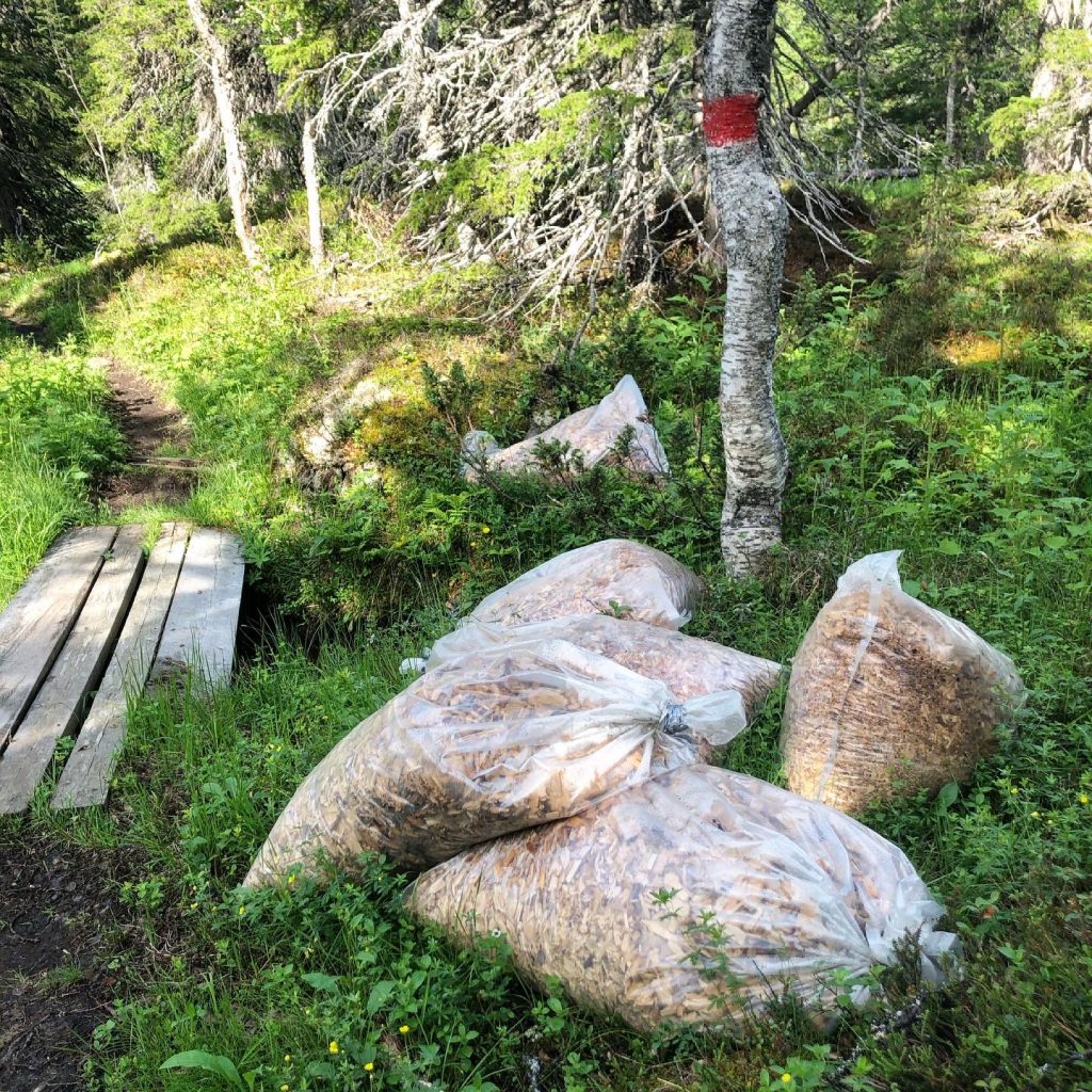 Träflispåsar