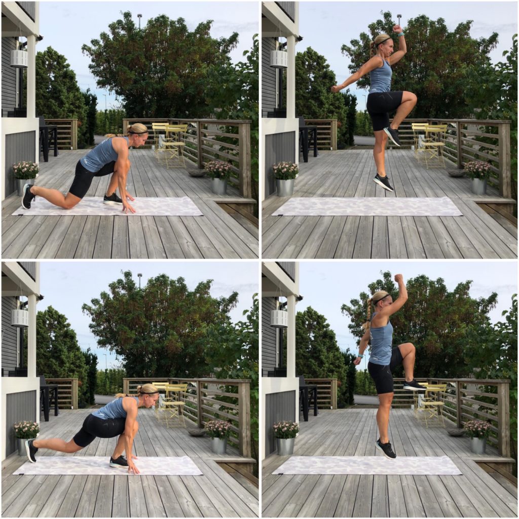 Sprintutfall med indianhopp