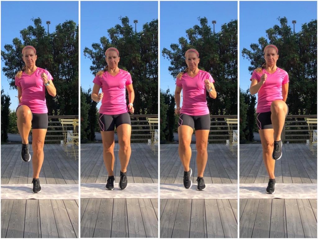 Trippsteg med knälyft