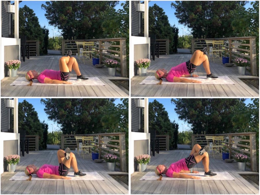 Höftlyft på ett ben