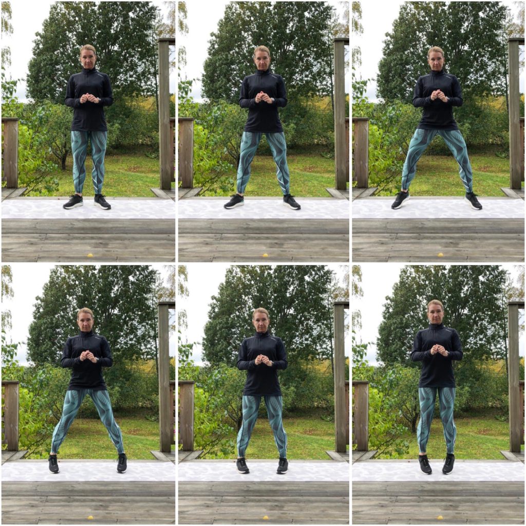 Hopp ut och in med tårna