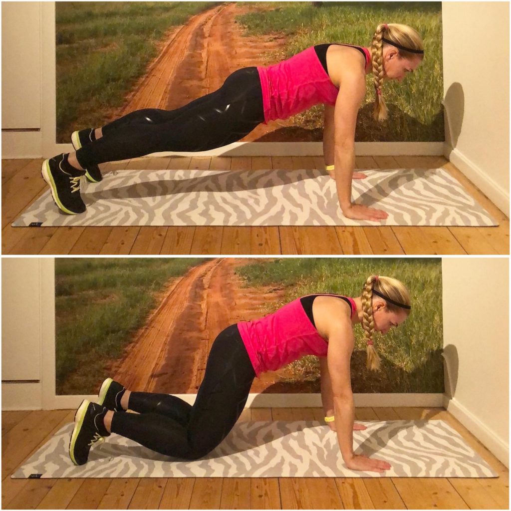 Planka med knädutt i golv