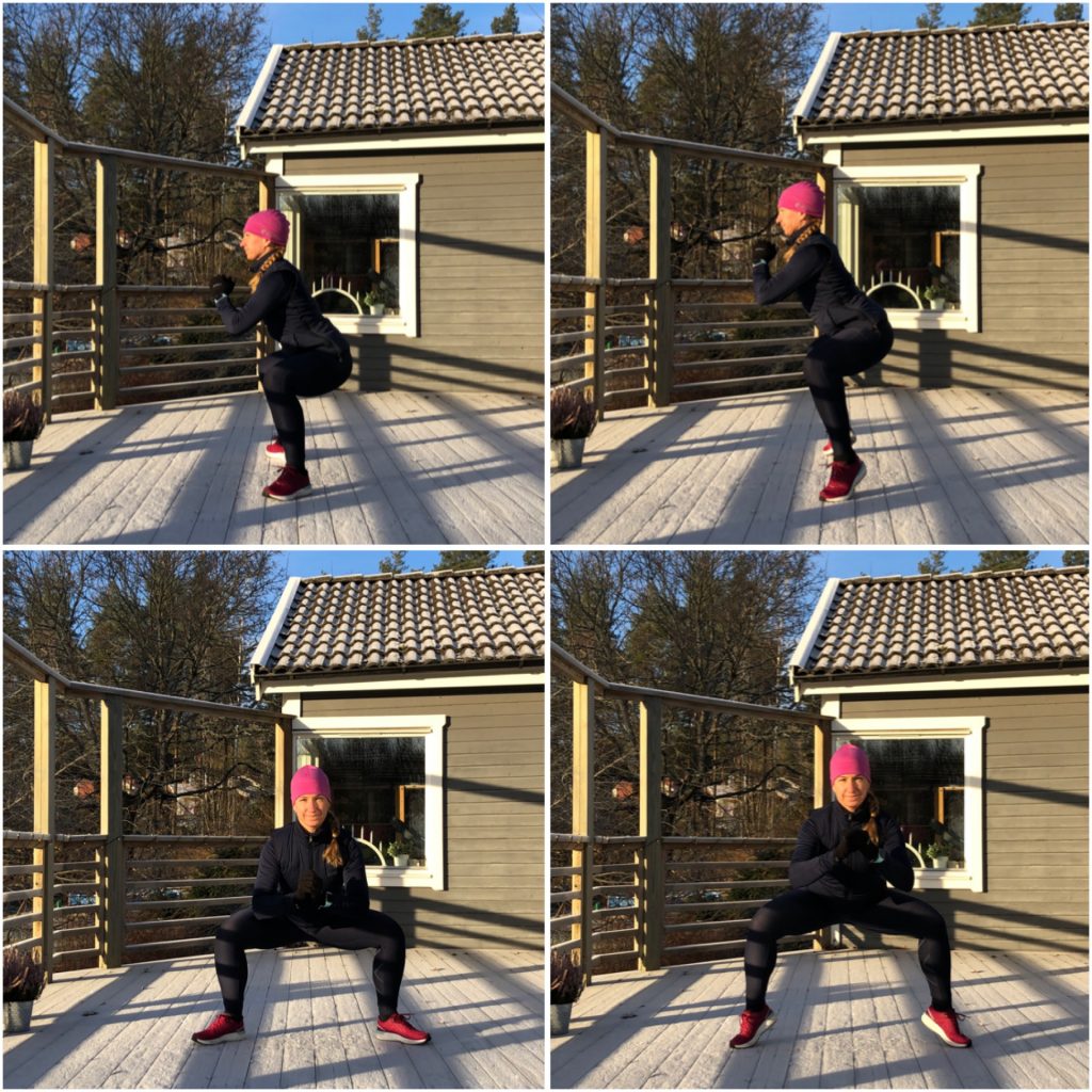 Sumosquats med hällyft