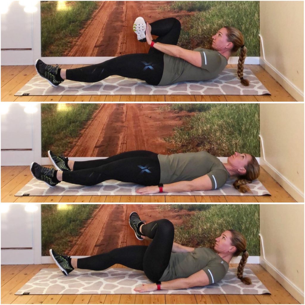 Crunches med fottouch