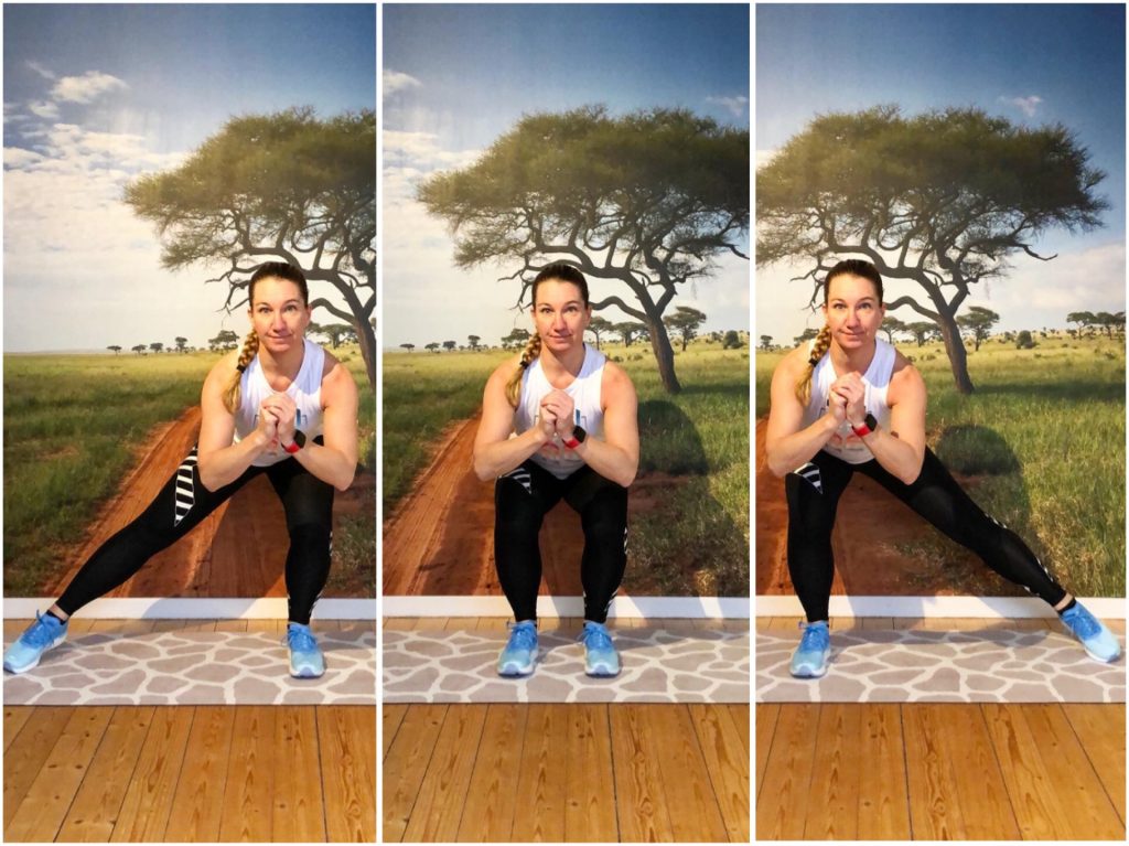 Squats med steg ut i sidan