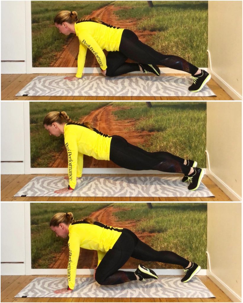 planka med knätouch