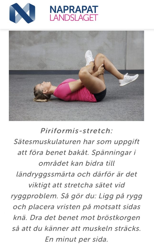 Stretch piriformis 