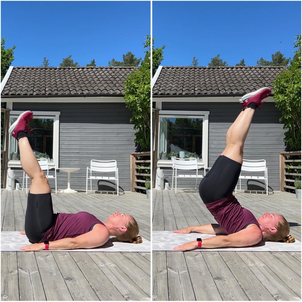 Reverse crunches