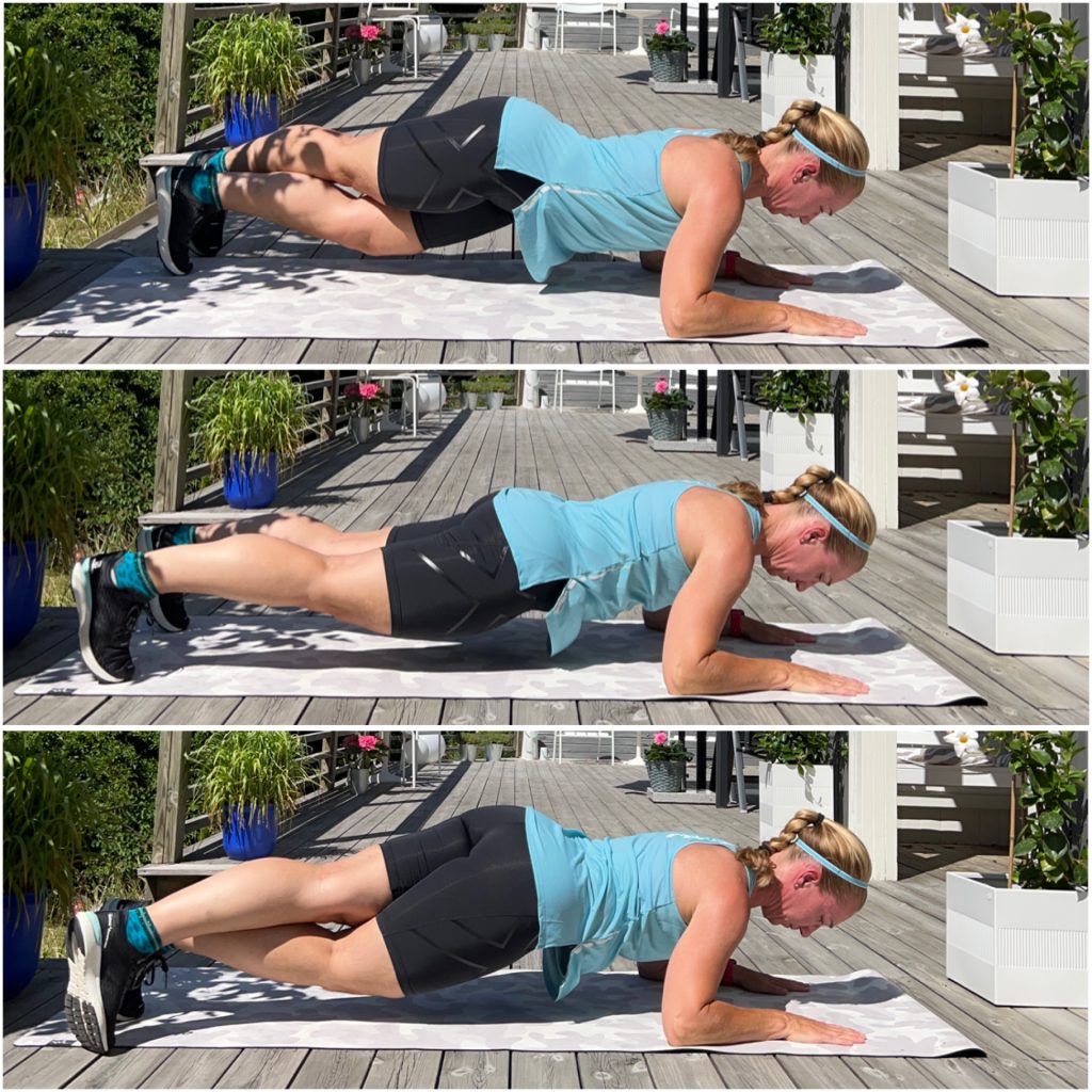 Planka med benförflyttning