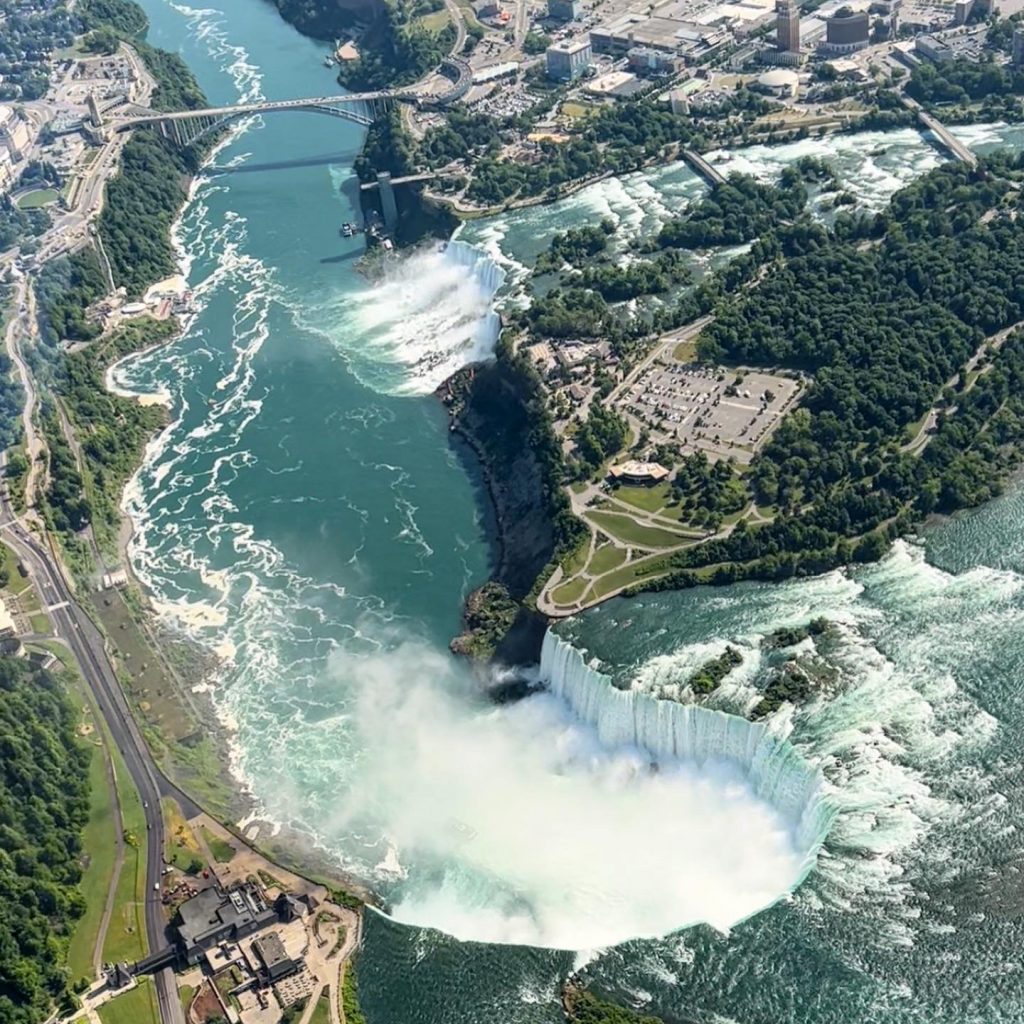 Niagarafallen från helikopter