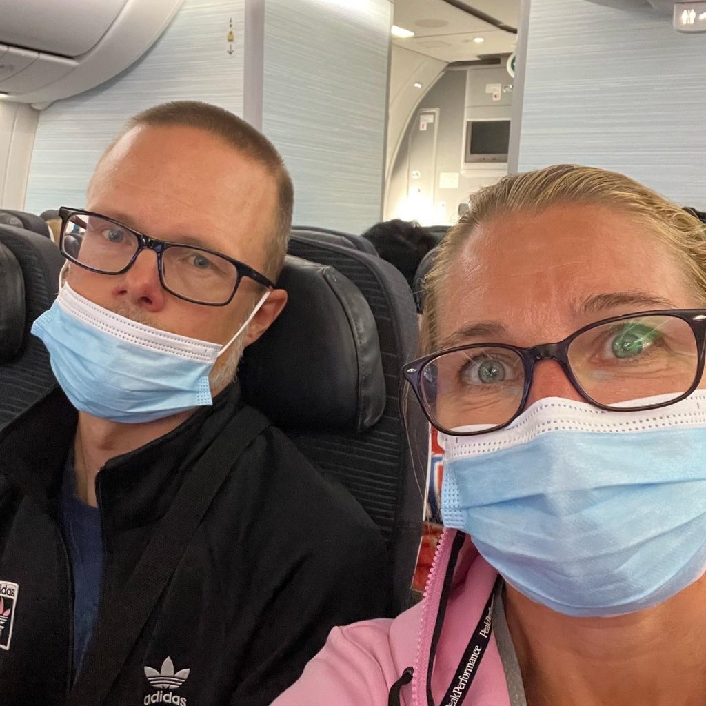 Vi på flygplanet