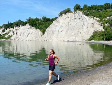 Löpning på stranden