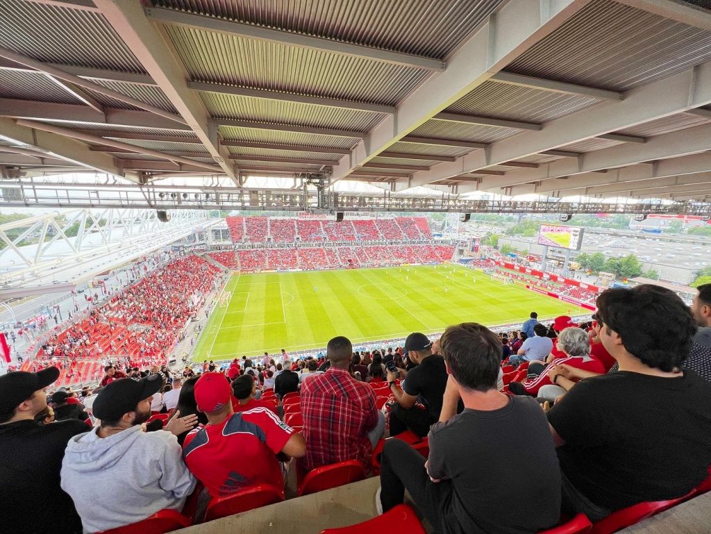 Fotbollsmatch på BMO Field