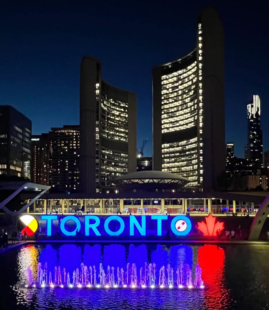 Torontosign i darkness