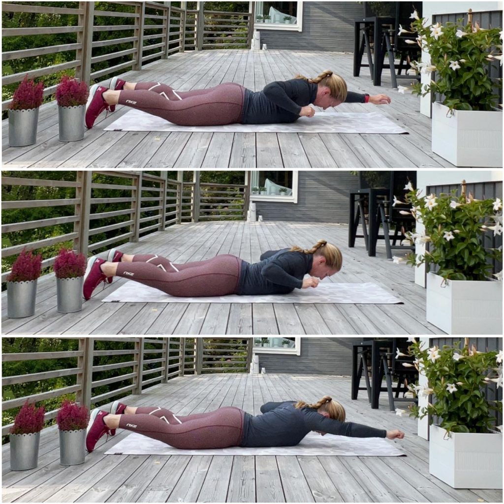 Rygglyft med armsträckning