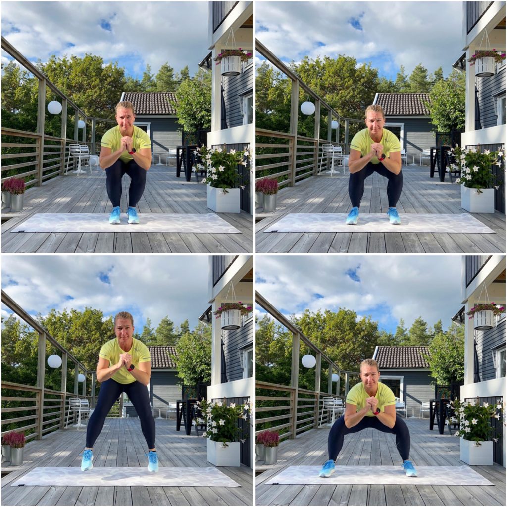 Squat med dubbelhopp