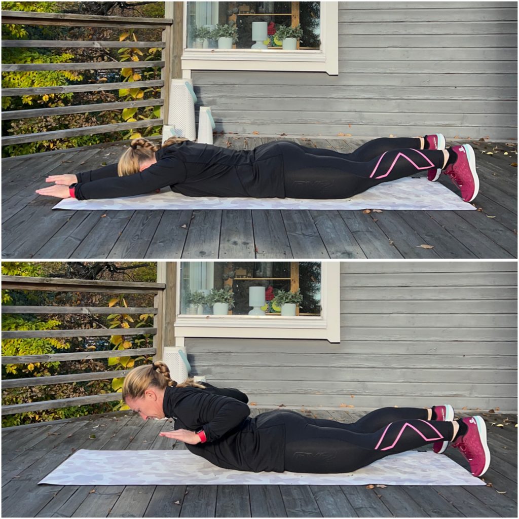 rygglyft med simtag