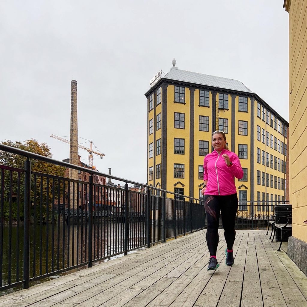 Löpning industrilandskapet