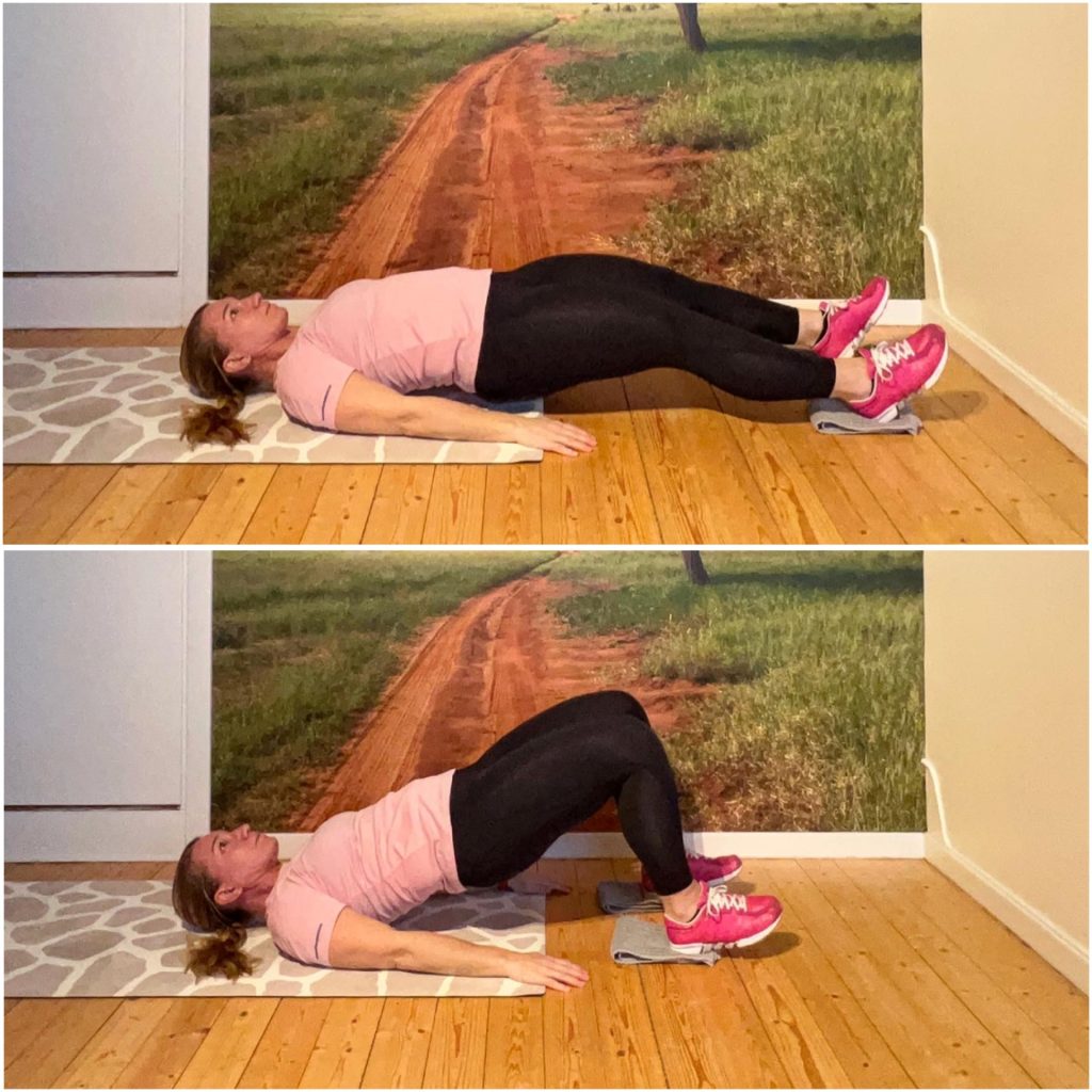 bäckenlyft och leg curl