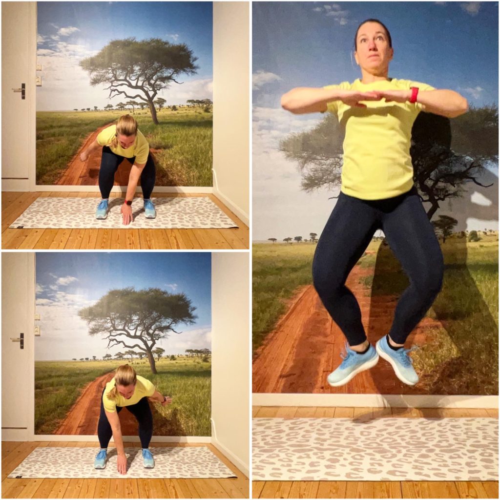 Squathopp med hälklapp