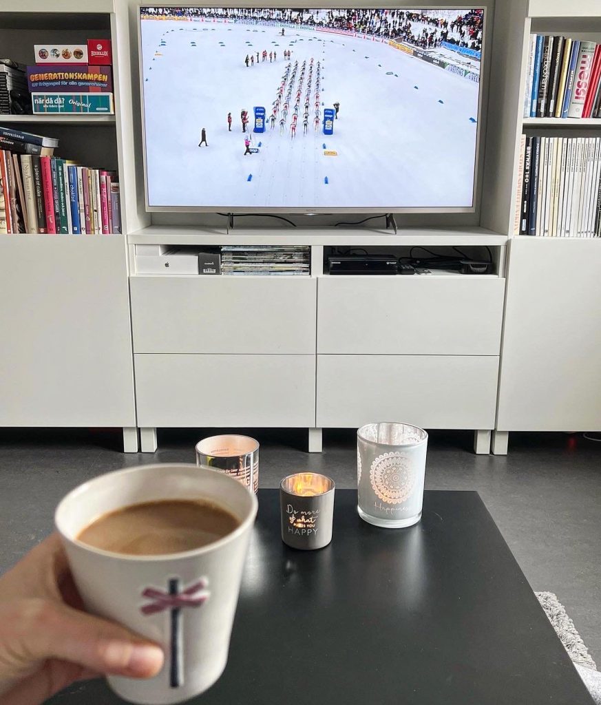 Skidor på tv