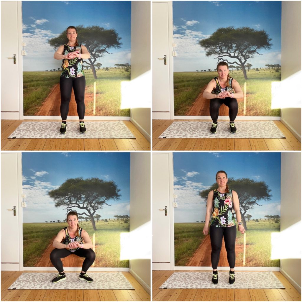 Squat med fotvinkling