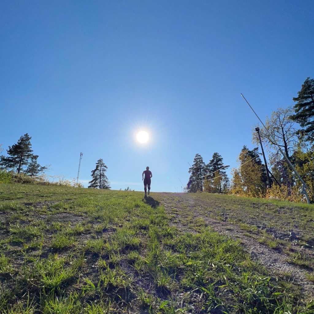 Löpning i Yxbacken