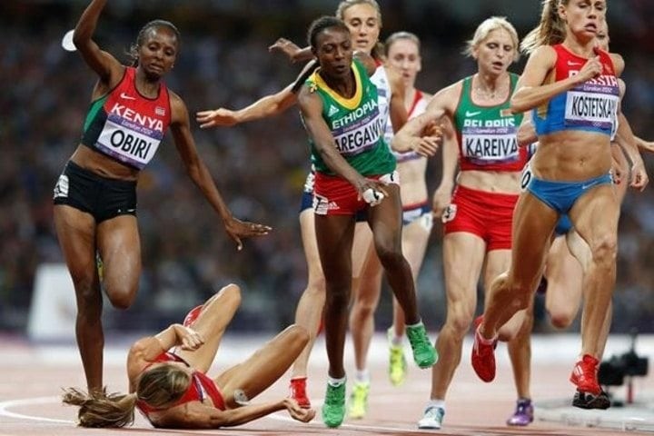 morgan-uceny-fall - Träning är farligt!