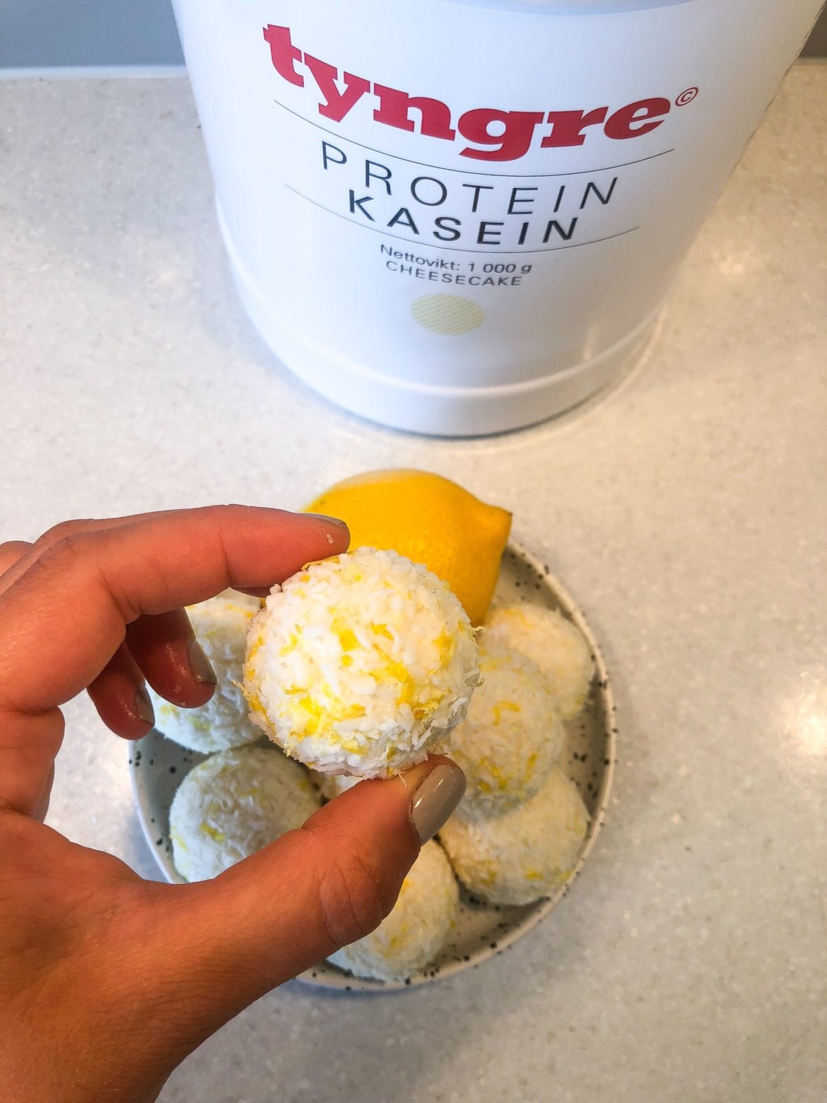 Proteinbollar cheesecake