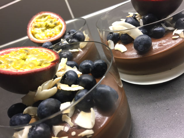 moussen - Raw chokladmousse på avokado och banan