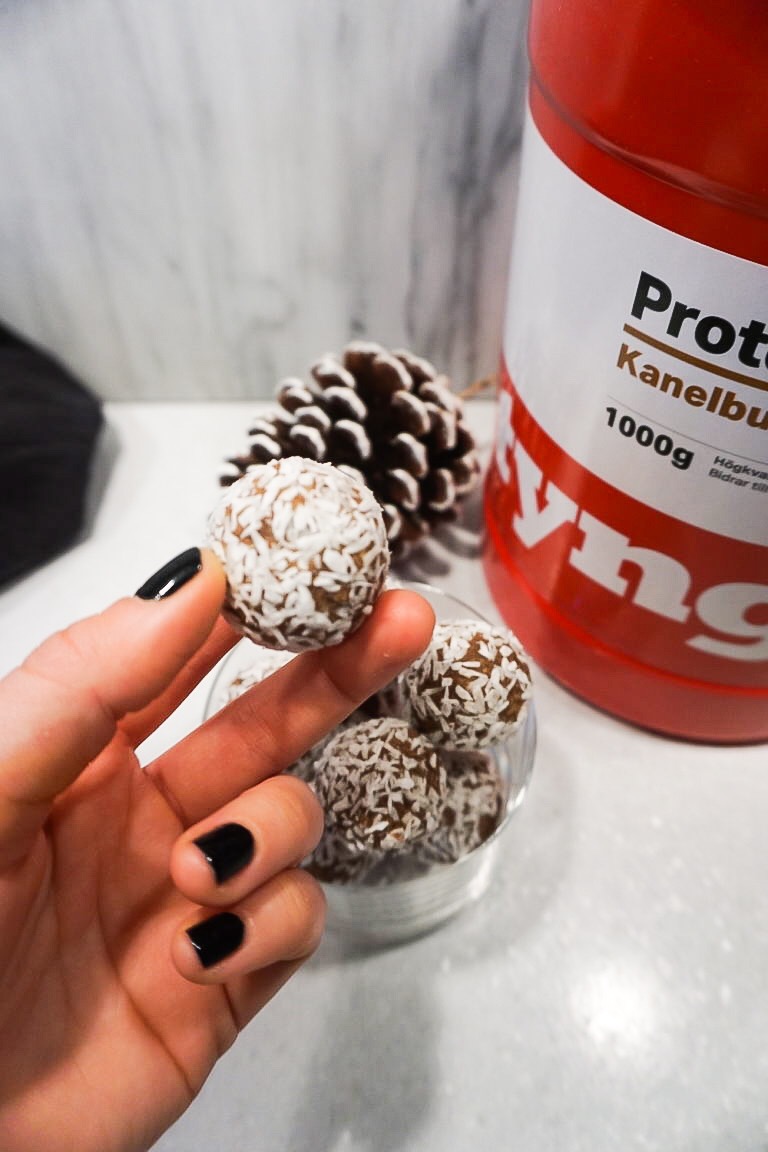 Proteinbollar pepparkaka 