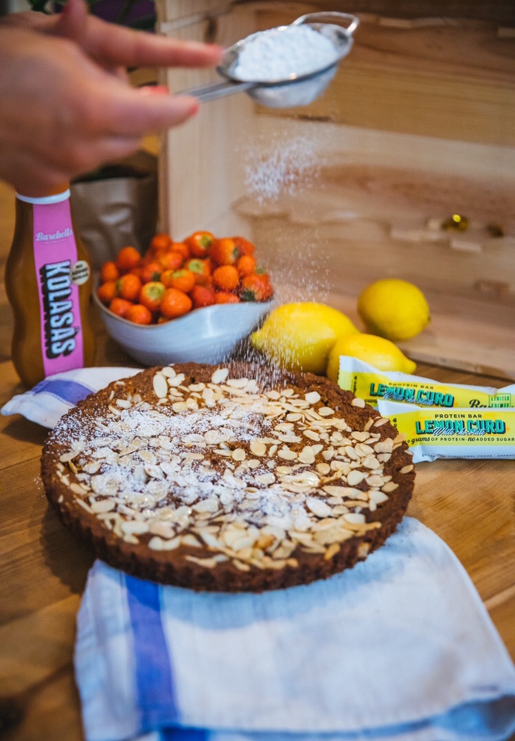 Proteinrik mandelkaka med citron 