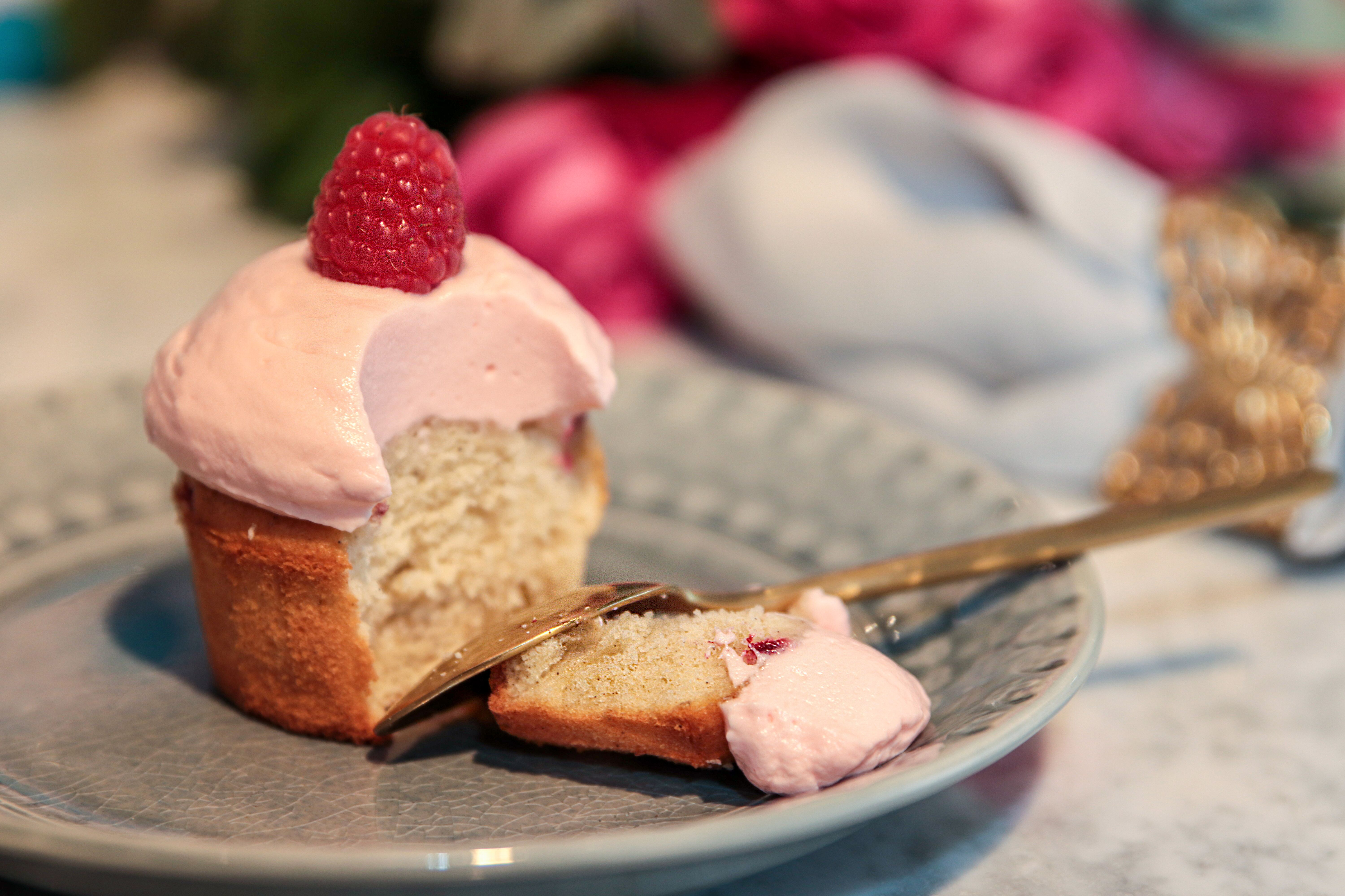 Sockerfria halloncupcakes