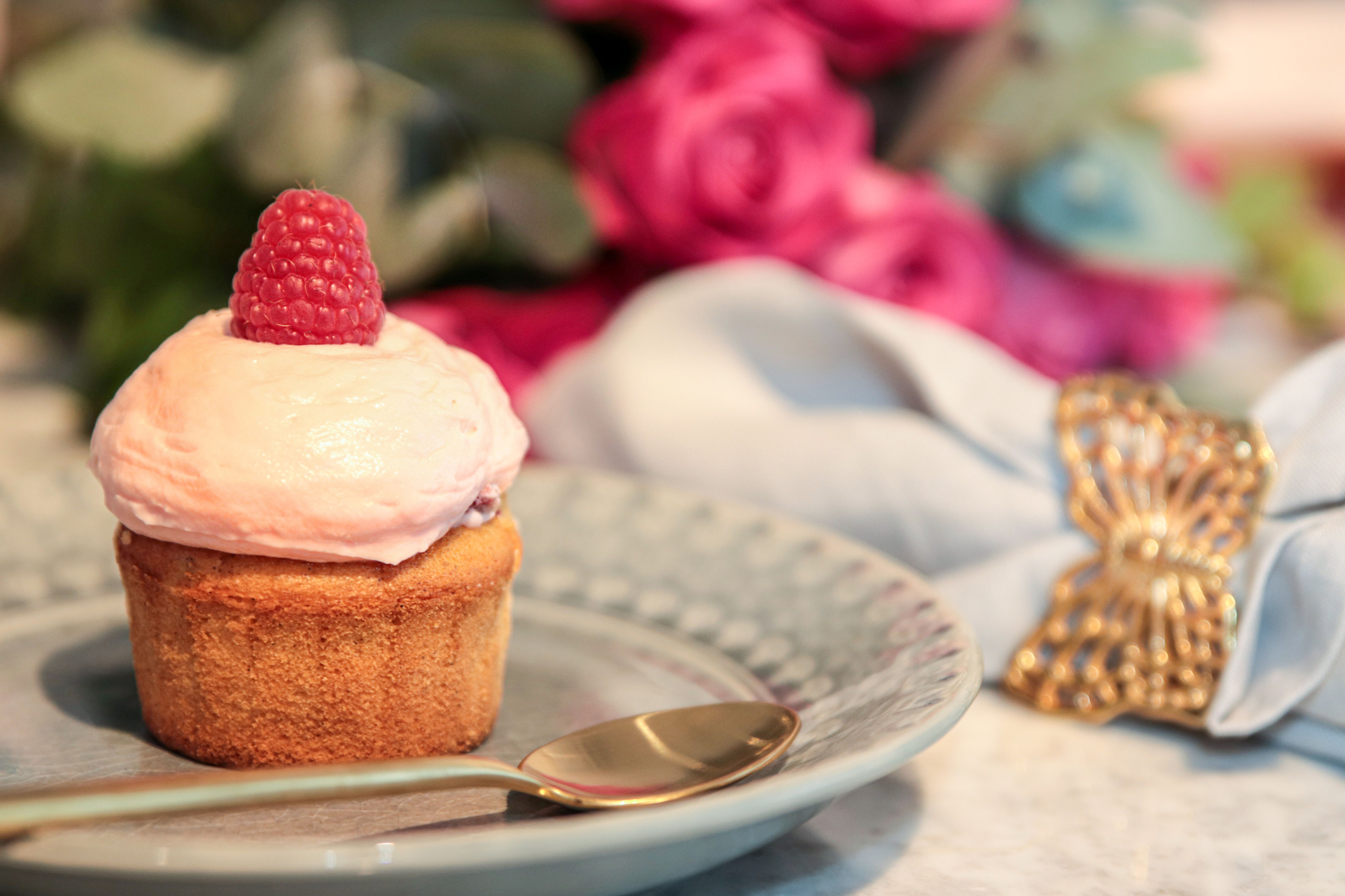 Sockerfria halloncupcakes
