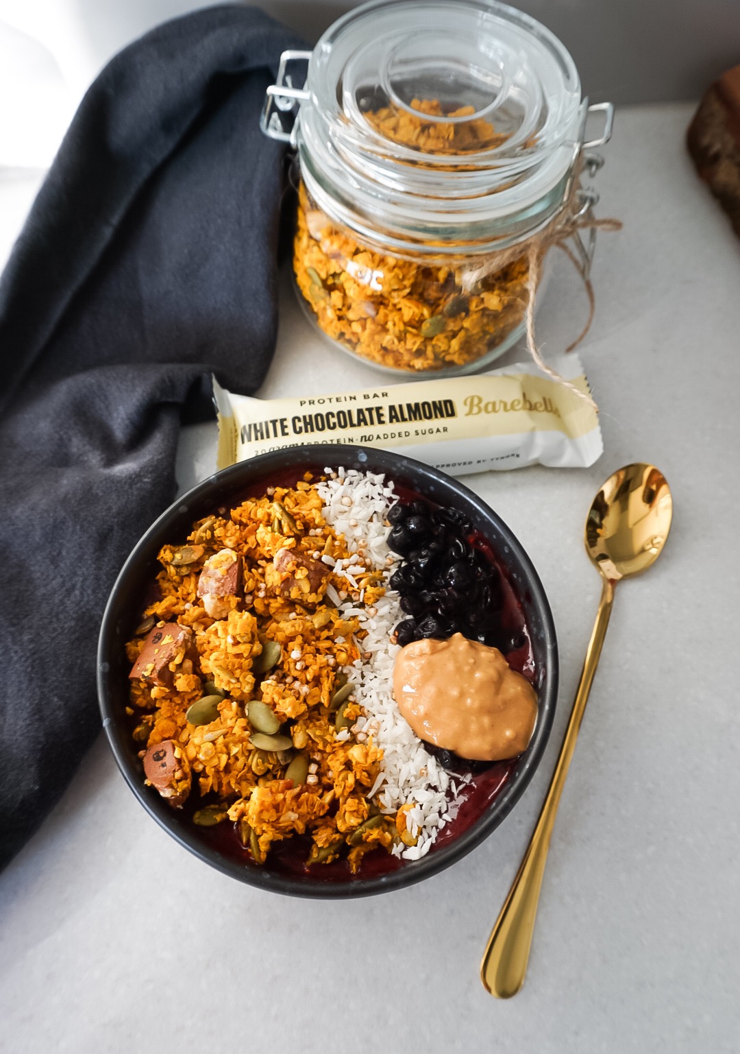 saffransgranola barebells 