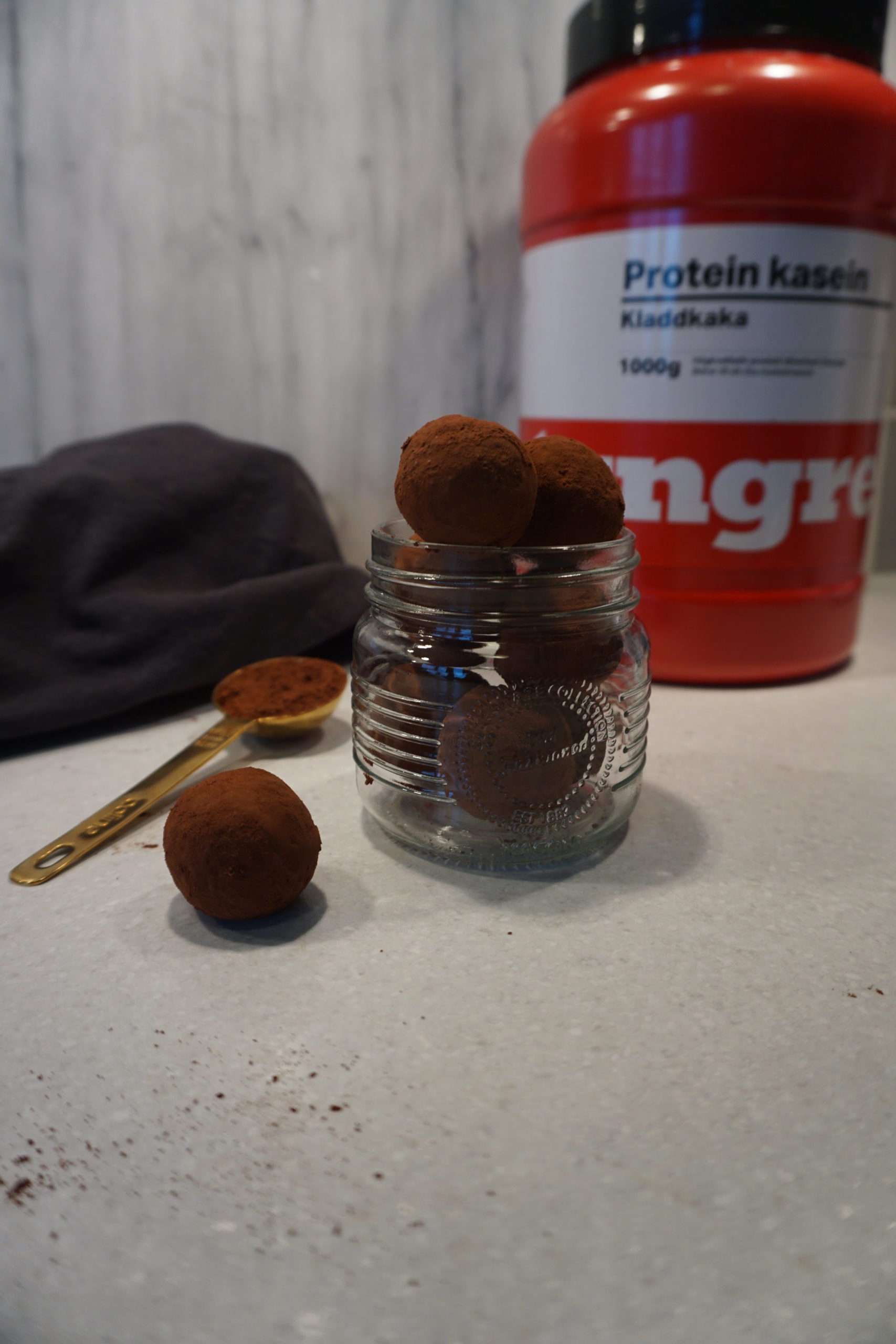 proteinrik minttryffel