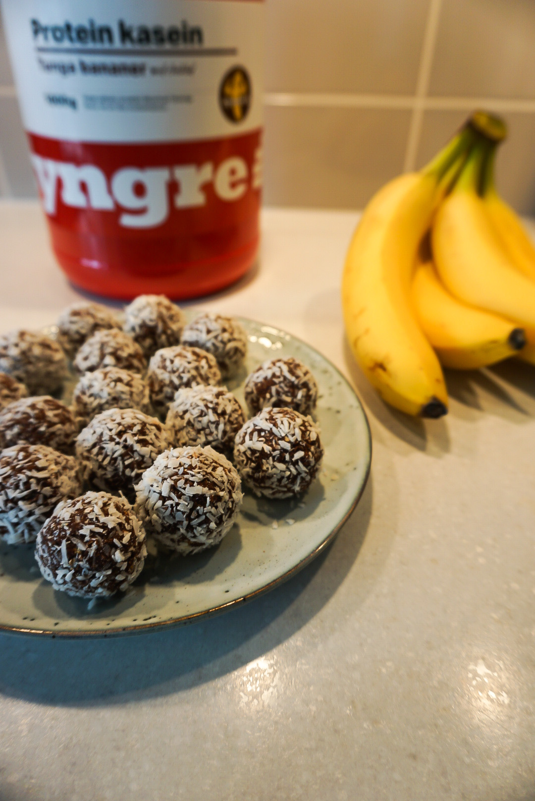 proteinbollar banan choklad