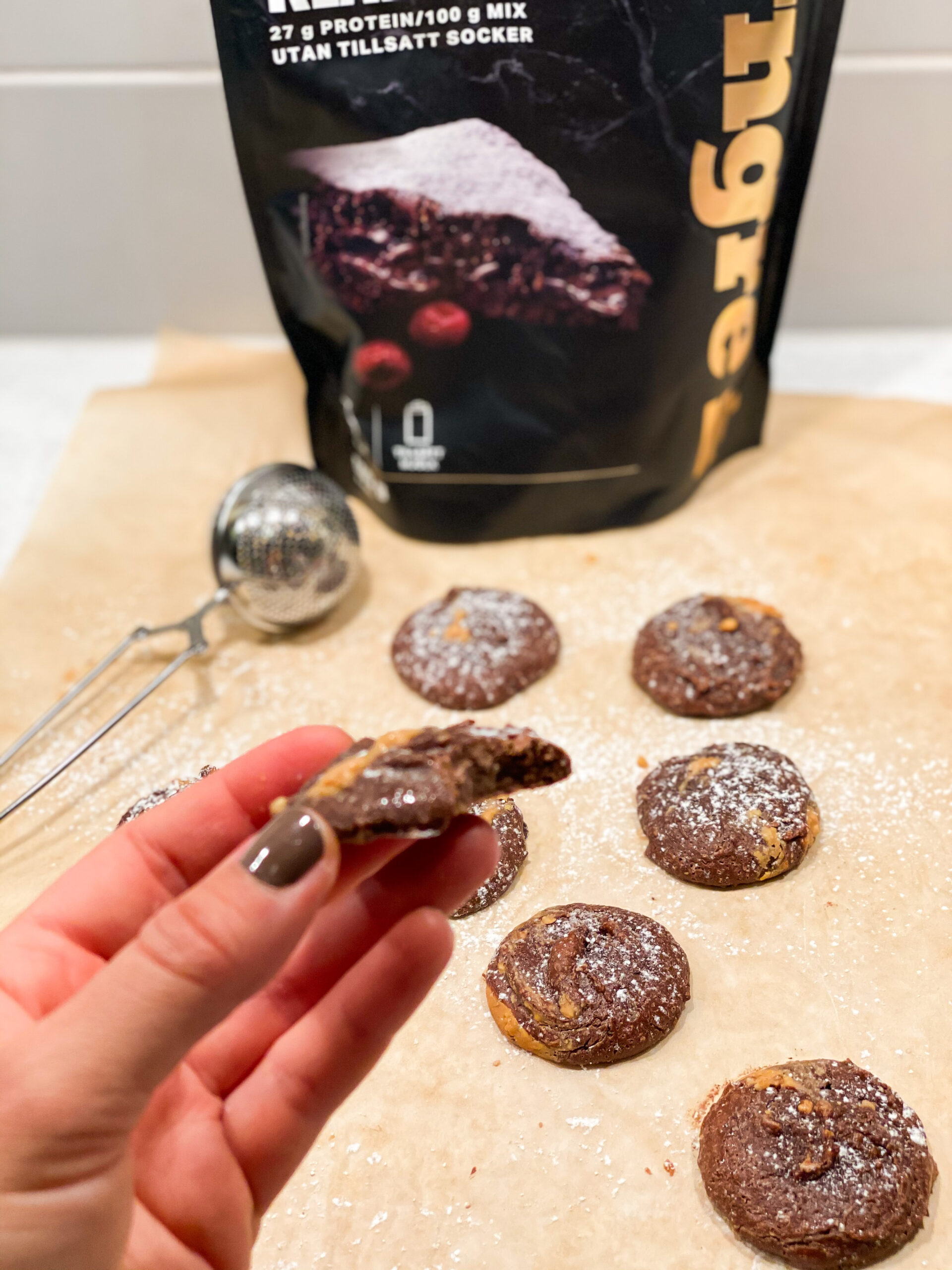 sockerfria kladdkakekakor 