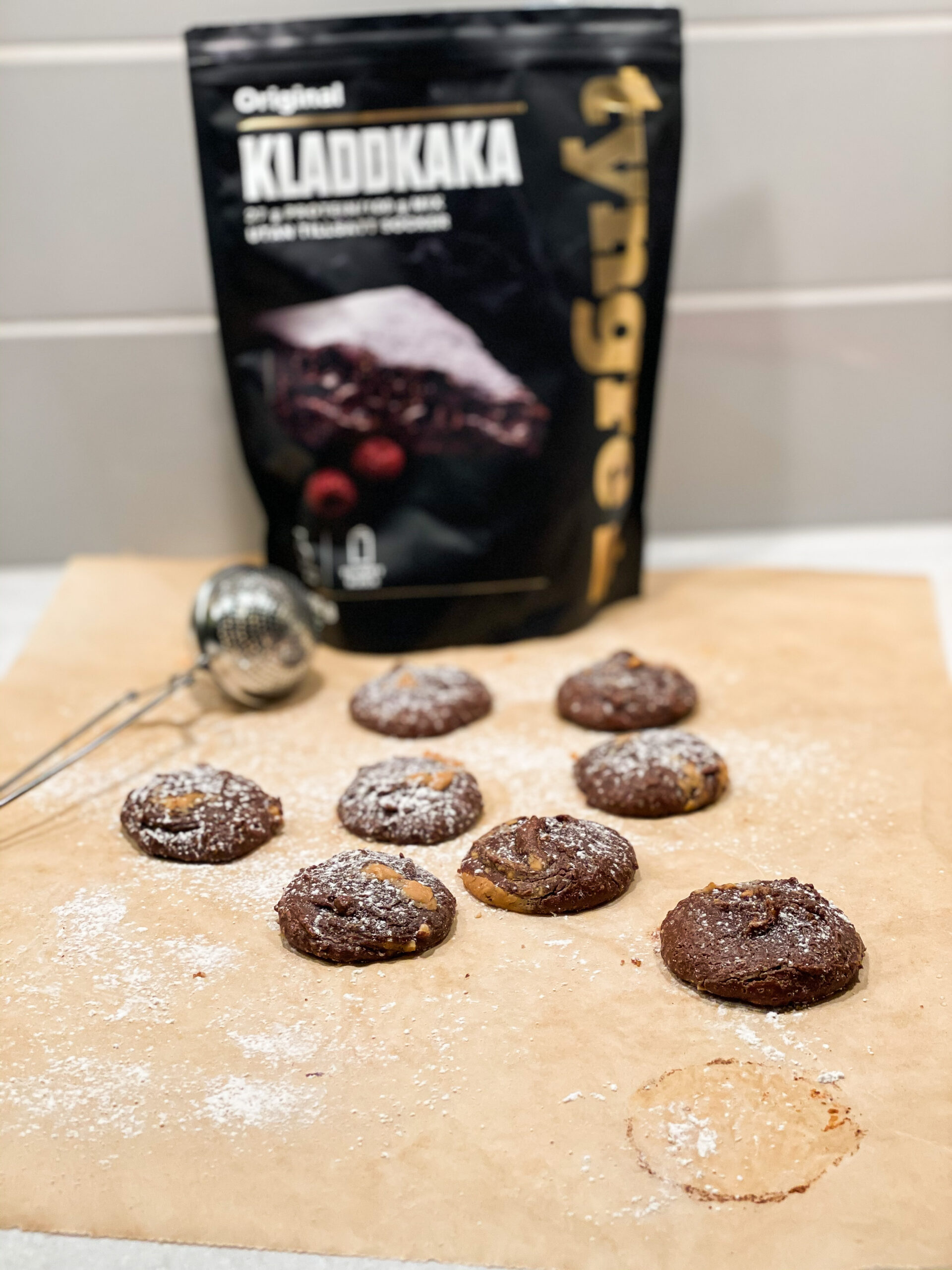 sockerfria kladdkakekakor 