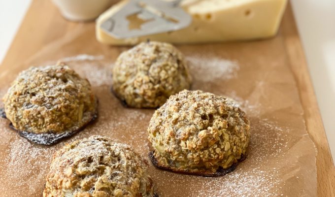 kesofrallor med rivet äpple