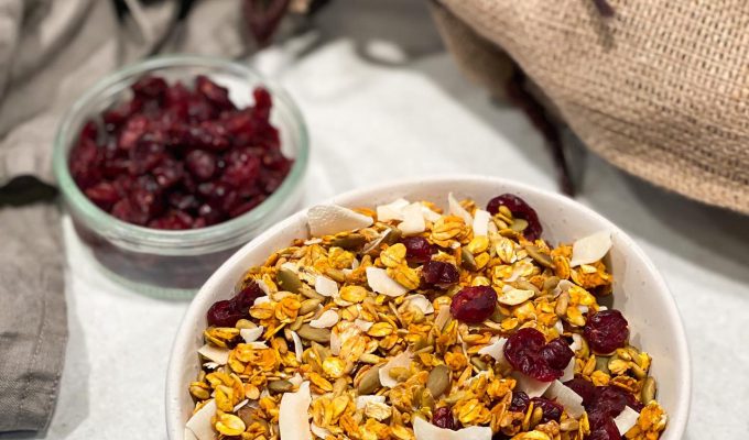 saffransgranola utan tillsatt socker