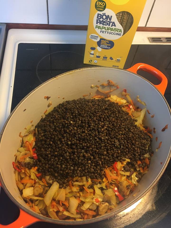 27721332_1895247050516457_569906011_n - Vegetarisk Bolognese med bönpasta